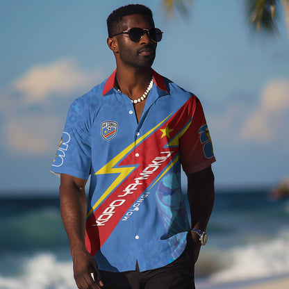 DR Congo 2026 Kopo ya Mokili Custom Hawaiian Shirt Leopards Making History