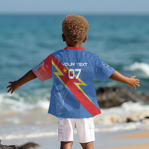 DR Congo 2026 Kopo ya Mokili Custom Kid Hawaiian Shirt Leopards Making History