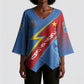 DR Congo 2026 Kopo ya Mokili Custom Kimono Sleeve Blouse Leopards Making History
