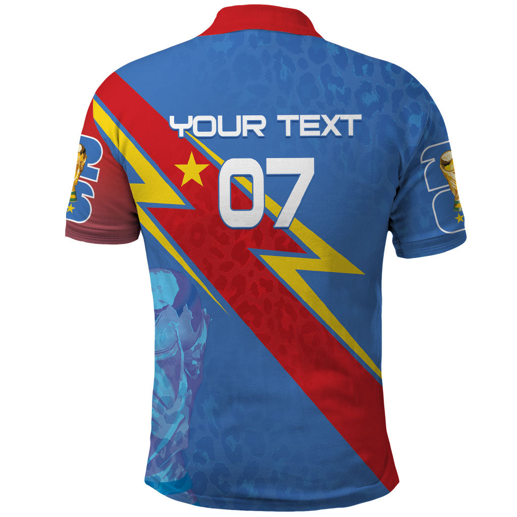 DR Congo 2026 Kopo ya Mokili Custom Polo Shirt Leopards Making History