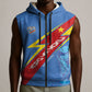 DR Congo 2026 Kopo ya Mokili Custom Sleeveless Zip Hoodie Leopards Making History