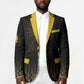 Ghana Black Star Custom Blazer Gold Ananse Spiderweb Inspired