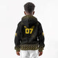 Ghana Black Star Custom Kid Hoodie Gold Ananse Spiderweb Inspired