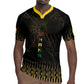Ghana Black Star Custom Rugby Jersey Gold Ananse Spiderweb Inspired