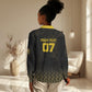 Ghana Black Star Custom Women Casual Shirt Gold Ananse Spiderweb Inspired