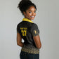 Ghana Black Star Custom Women Polo Shirt Gold Ananse Spiderweb Inspired