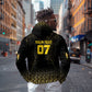 Ghana Black Star Custom Zip Hoodie Gold Ananse Spiderweb Inspired