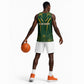 Personalised South African Heritage Day Basketball Jersey Kente Ethnic Patterns Mix Springboks - African Pride