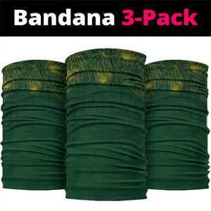 South African Heritage Day Neck Gaiter Kente Ethnic Patterns Mix Springboks - African Pride