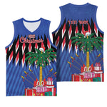Haiti Afro Christmas Personalized Basketball Jersey Festive Vibes - African Pride