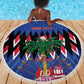 Haiti Afro Christmas Personalized Beach Blanket Festive Vibes