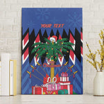 Haiti Afro Christmas Personalized Canvas Wall Art Festive Vibes