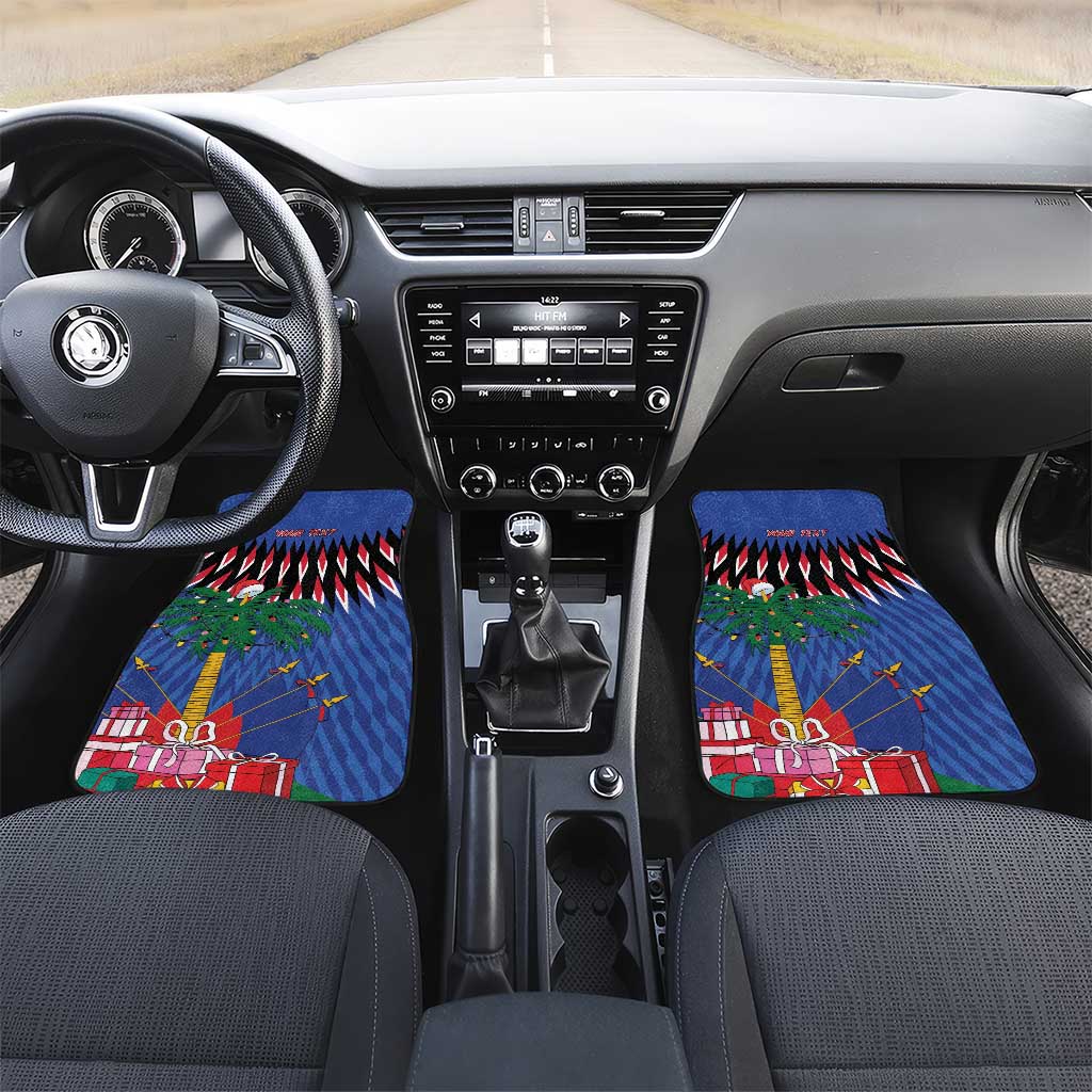 Haiti Afro Christmas Personalized Car Mats Festive Vibes