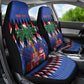 Haiti Afro Christmas Personalized Car Seat Cover Festive Vibes