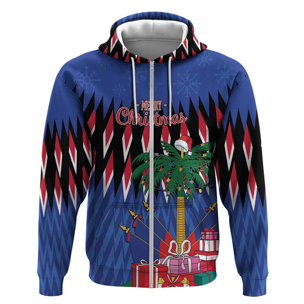 Haiti Afro Christmas Personalized Hoodie Festive Vibes