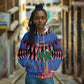 Haiti Afro Christmas Personalized Hoodie Festive Vibes