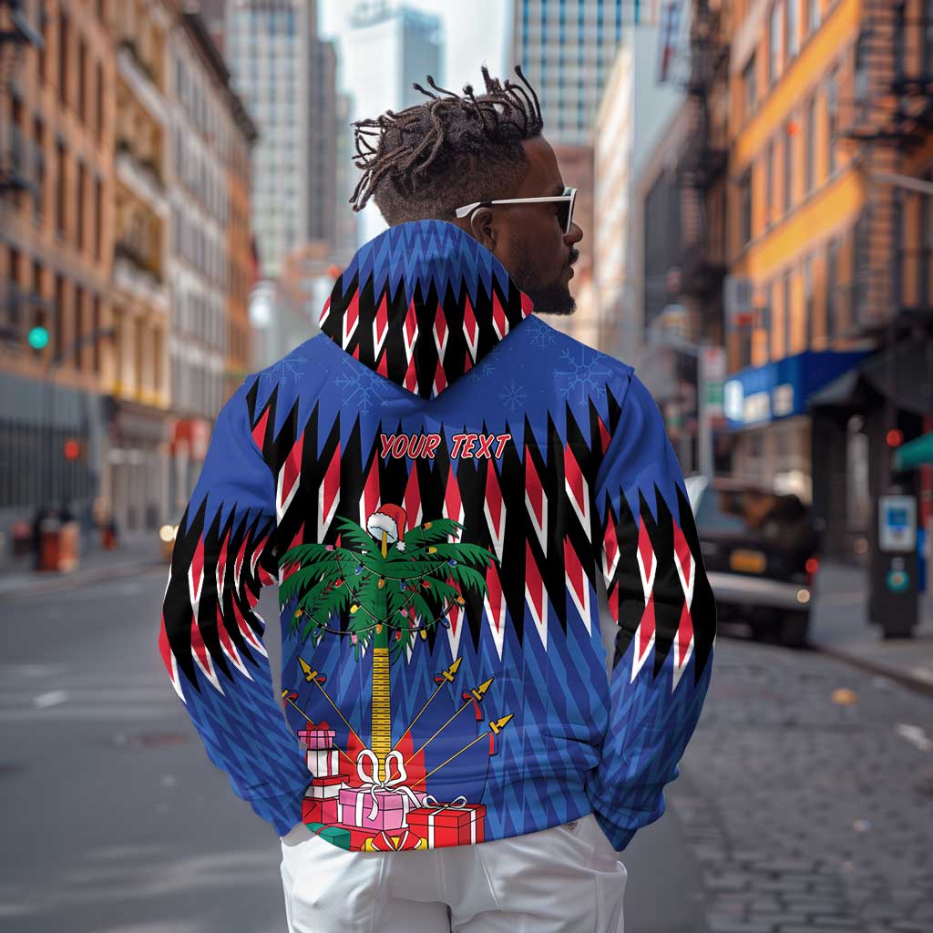 Haiti Afro Christmas Personalized Hoodie Festive Vibes