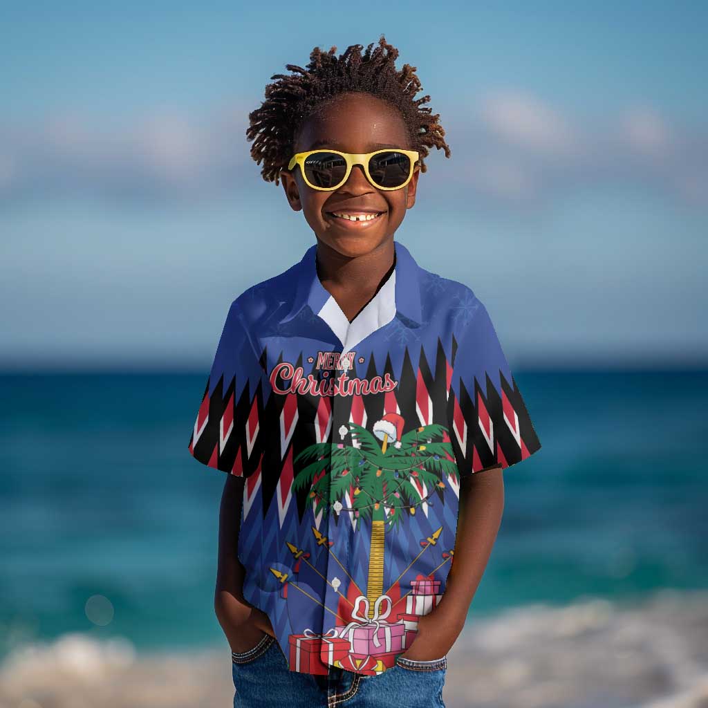 Haiti Afro Christmas Personalized Kid Hawaiian Shirt Festive Vibes