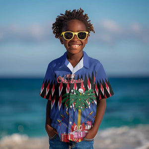 Haiti Afro Christmas Personalized Kid Hawaiian Shirt Festive Vibes
