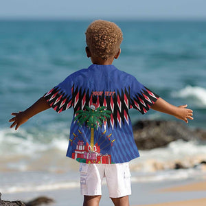 Haiti Afro Christmas Personalized Kid Hawaiian Shirt Festive Vibes