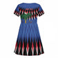 Haiti Afro Christmas Personalized Kid Short Sleeve Dress Festive Vibes