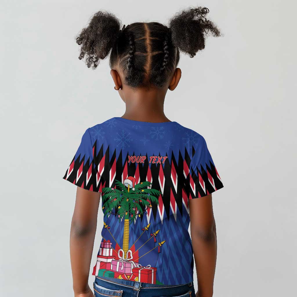 Haiti Afro Christmas Personalized Kid T shirt Festive Vibes