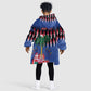 Haiti Afro Christmas Personalized Kid Wearable Blanket Hoodie Festive Vibes