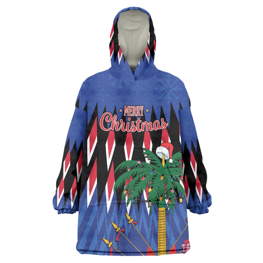 Haiti Afro Christmas Personalized Kid Wearable Blanket Hoodie Festive Vibes