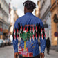 Haiti Afro Christmas Personalized Long Sleeve Button Shirt Festive Vibes