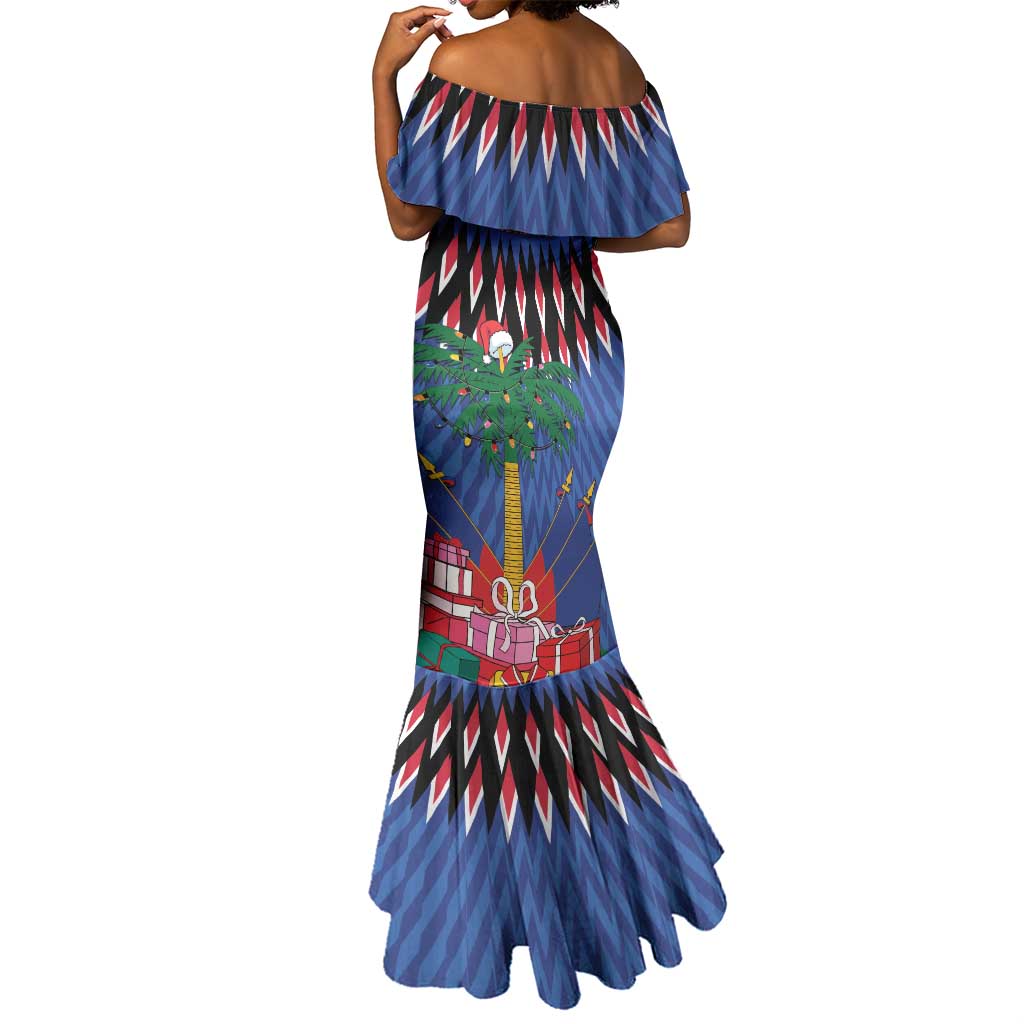 Haiti Afro Christmas Personalized Mermaid Dress Festive Vibes