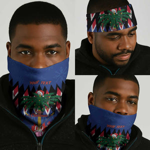 Haiti Afro Christmas Personalized Neck Gaiter Festive Vibes LT7