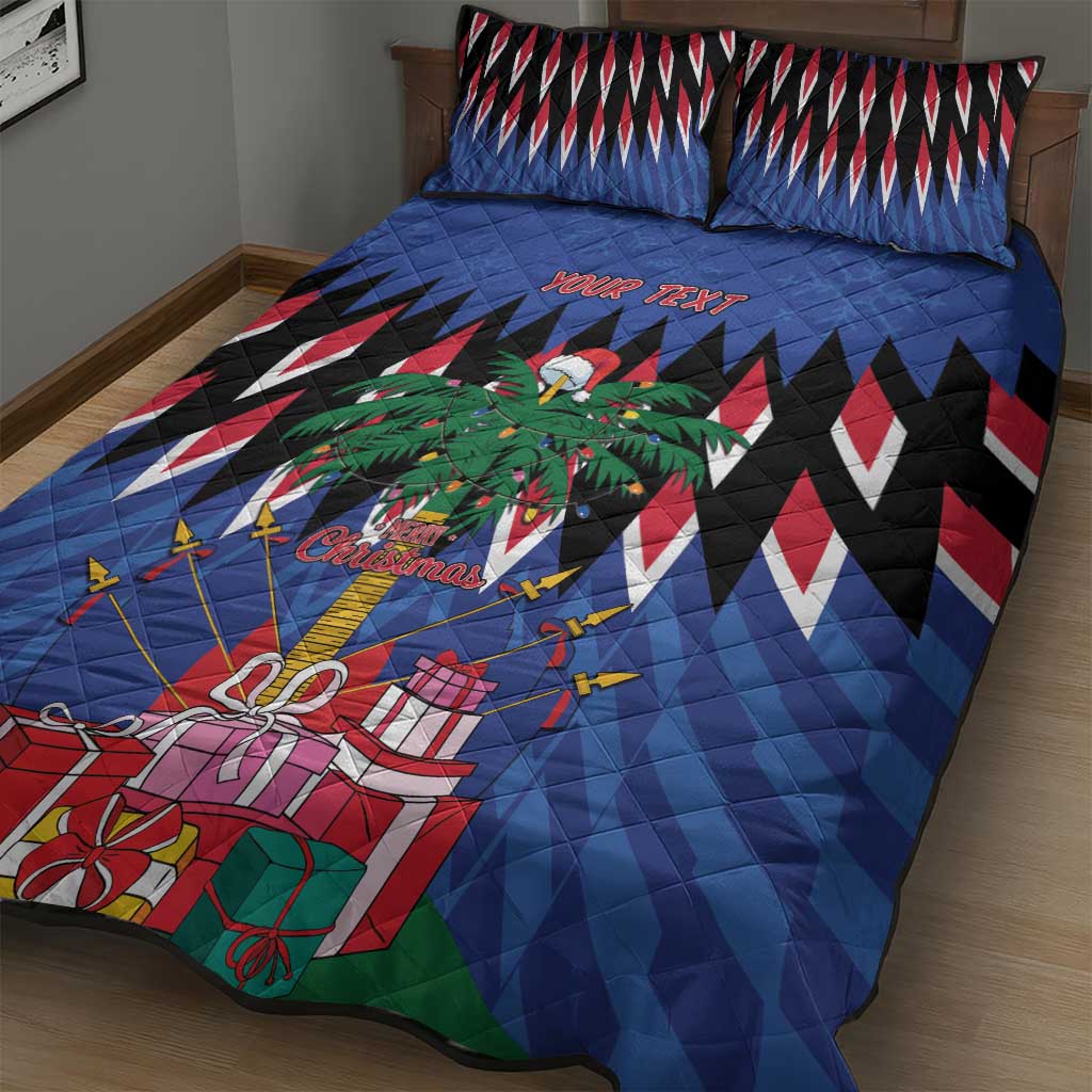 Haiti Afro Christmas Personalized Quilt Bed Set Festive Vibes