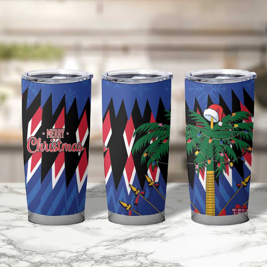 Haiti Afro Christmas Tumbler Cup Festive Vibes