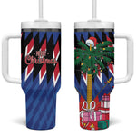 Haiti Afro Christmas Tumbler With Handle Festive Vibes