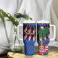 Haiti Afro Christmas Tumbler With Handle Festive Vibes
