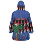 Haiti Afro Christmas Personalized Wearable Blanket Hoodie Festive Vibes
