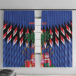Haiti Afro Christmas Personalized Window Curtain Festive Vibes