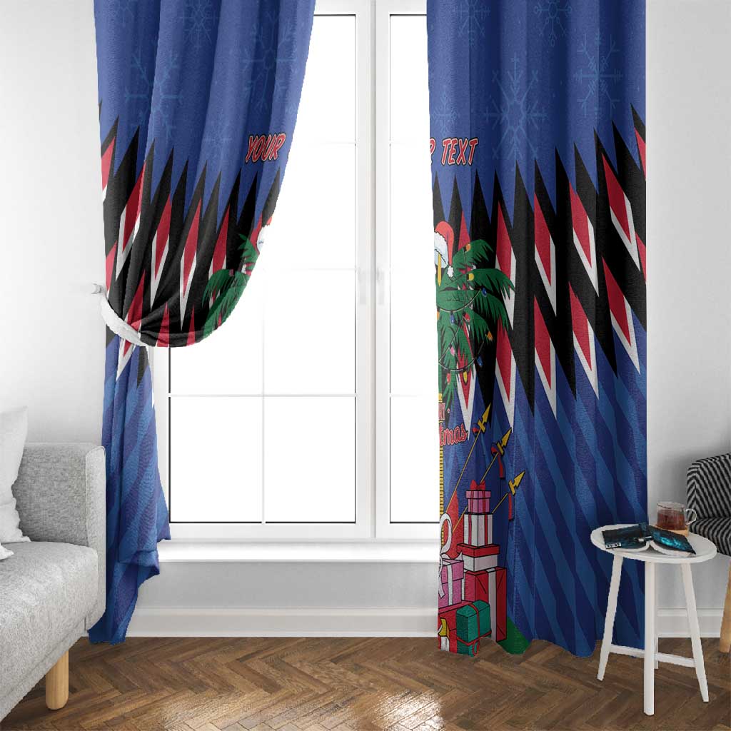 Haiti Afro Christmas Personalized Window Curtain Festive Vibes