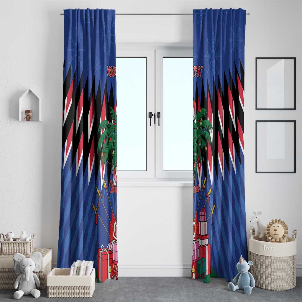 Haiti Afro Christmas Personalized Window Curtain Festive Vibes