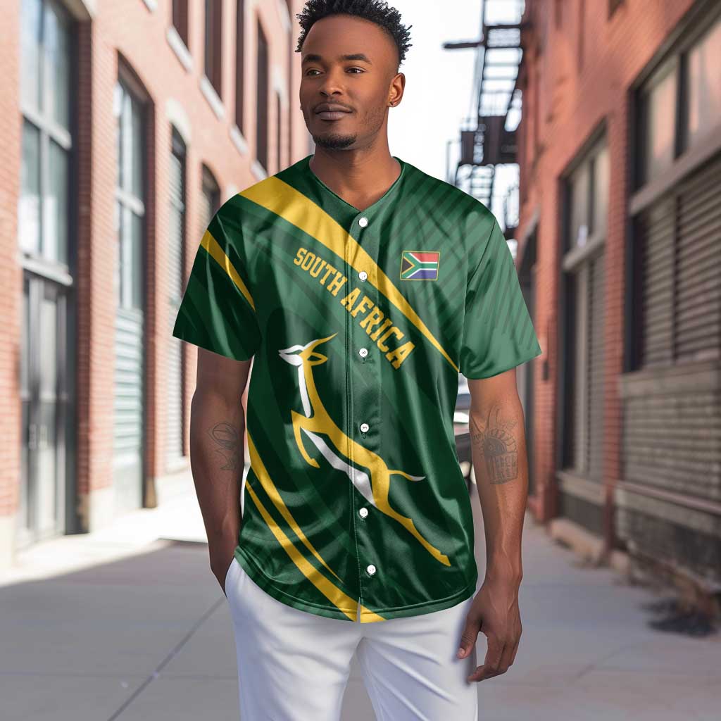 Personalized South Africa Bokke Baseball Jersey Minimalism Style