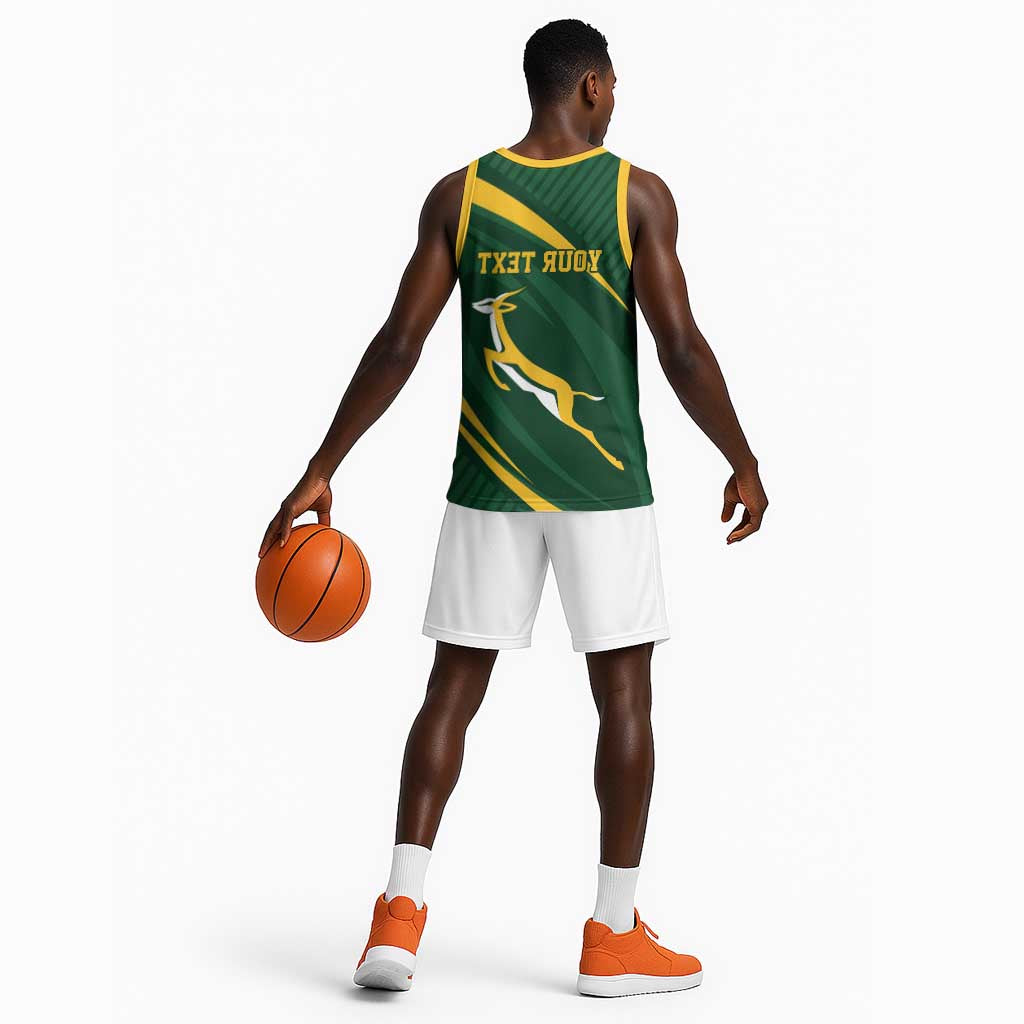 Personalized South Africa Bokke Basketball Jersey Minimalism Style - African Pride