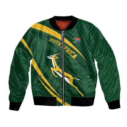 Personalized South Africa Bokke Bomber Jacket Minimalism Style