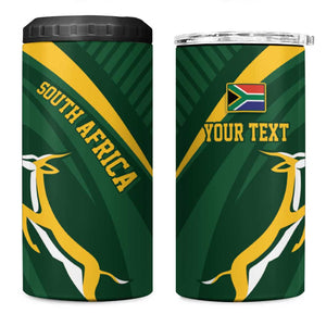 Personalized South Africa Bokke 4 in 1 Can Cooler Tumbler Minimalism Style