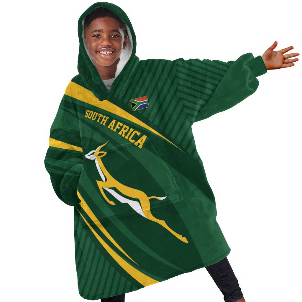 Personalized South Africa Bokke Kid Wearable Blanket Hoodie Minimalism Style