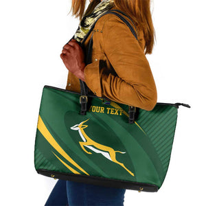 Personalized South Africa Bokke Leather Tote Bag Minimalism Style