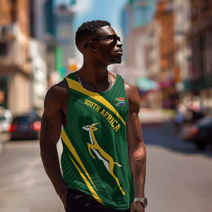 Personalized South Africa Bokke Men Tank Top Minimalism Style