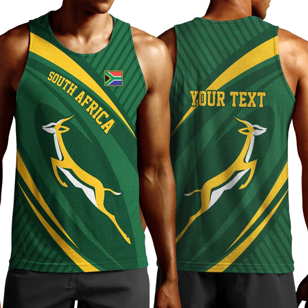 Personalized South Africa Bokke Men Tank Top Minimalism Style