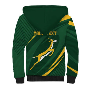 Personalized South Africa Bokke Sherpa Hoodie Minimalism Style