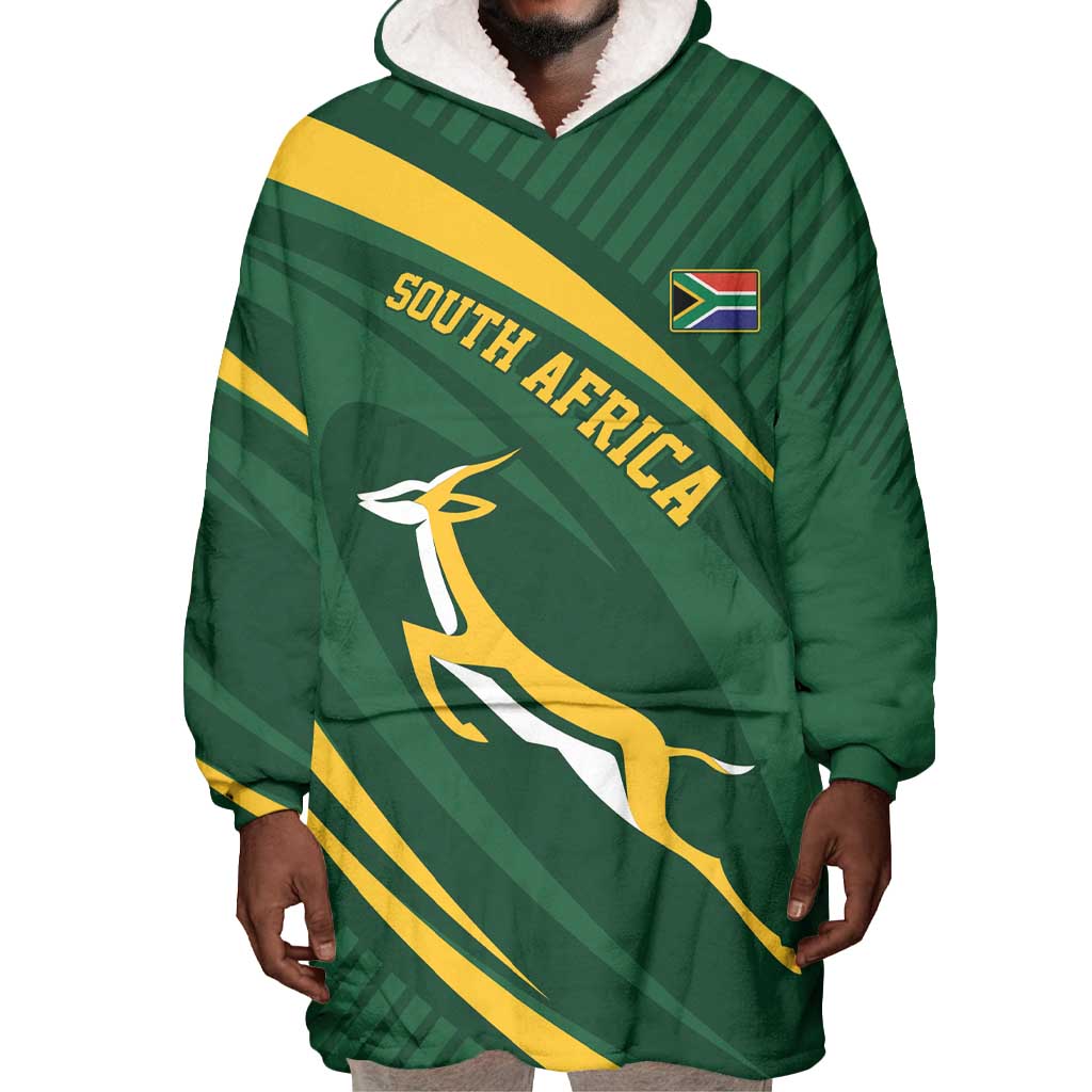 Personalized South Africa Bokke Wearable Blanket Hoodie Minimalism Style