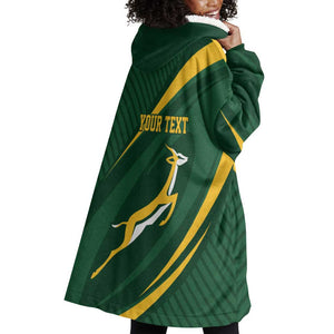 Personalized South Africa Bokke Wearable Blanket Hoodie Minimalism Style